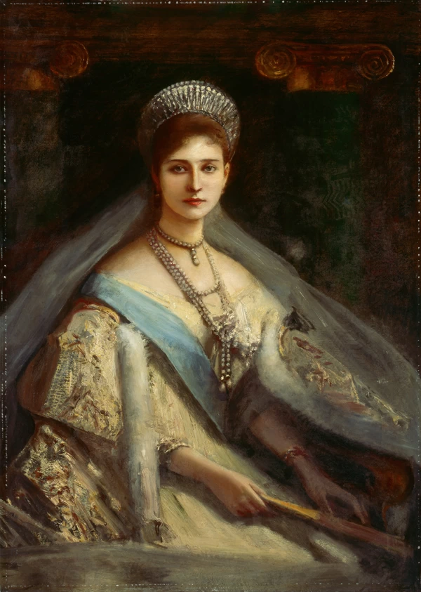 Ritratto di Alexandra Fyodorovna, zarina di Russia e principessa d'Assia